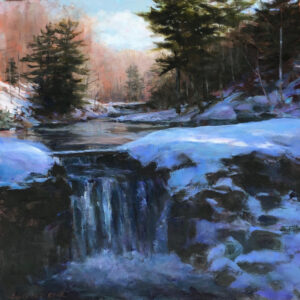 "Foot Bridge Over the Falls" Painting
