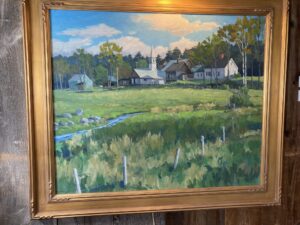 "Winham, Vermont" painting, framed sample
