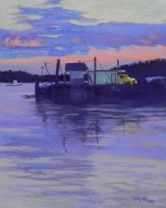 "Stonington Sunset" Painting