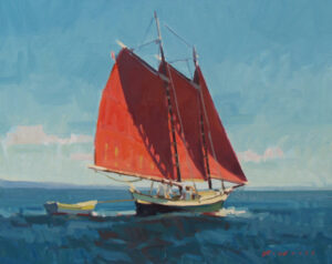 “Little Red Sail” painting
